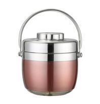 1.5L Stainless Steel Termos Termos Lunch Box Termos Termos Insulated Container Termos | Lunch Box (Rosered) gray
