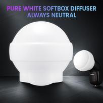 For Godox V1/V1Pro/V100/AD100Pro/H200R Flash | Foldable Silicone Soft Light Ball | Portable Diffuser Dome for Studio & Outdoor