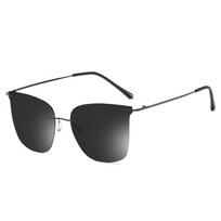 non-polarized Rimless Men Sunglasses Outdoor Driving Sun Glasses Ultra Light Alloy Night Vision Glasses Polarized