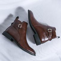 Aukšti Martin Boots Smailūs sprogstamieji trumpi batai Chelsea Boots Vyriški britiški odiniai batai su užtrauktuku 43 gray