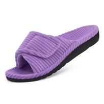 Madingi Litfun moteriški ortopediniai namų šlepetės Madingos atvirais pirštais Jaukūs kailiniai šlepetės-flip-flops Namų plokščios šlepetės su atrama pėdai Medvilninės šlepetės 39 violetinė