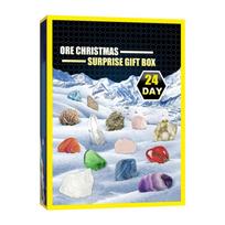 Christmas Countdown 24 Days Blinds Box Christmas Ores Atmosphere Toys Christmas Gift Surprise Gift black