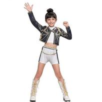 K-POP Demonų Medžiotojų Cosplay Kostiumas Rumi Zoey Mira Helovino Pasirodymų Apranga Gimtadienio Šventės Drabužis Role Play Kostiumas 100cm black