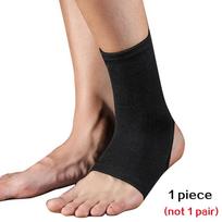 1PC Breathable Ankle Brace Compression Sleeve Support For Plantar Fasciitis Swelling Sprain Relief M black