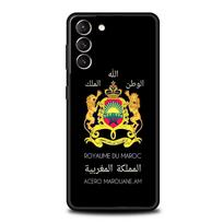 Moroccan Flag Maroc Morocco Passport Phone Case For Samsung Galaxy S26 Ultra S25 Plus S24 FE S23 S22 5G S21 S20 Cover Black Soft Samsung S25 Plus