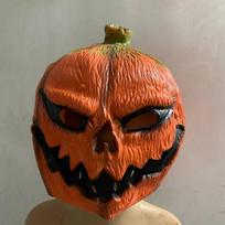 Pumpkin mask Halloween Demon Ghost cospla Latex hood horror prop ghost Pumpkin headgear brown