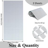 Mirror Tiles Self Adhesive,Mosaic Tiles Sheet,Disco Ball Tile Stickers,Square Mosaic Mirror Pieces,Small Glass Strips for Crafts 15x30cm