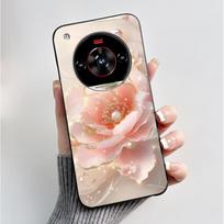 For ZTE Nubia Focus 2 Ultra Case Z2463N Fashion Butterfly Flower Black Soft TPU Silicone Cover for Nubia Focus2 Ultra Phone Case ZTE nubia Focus 2 Ultra black