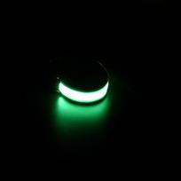 Šviečianti rankos juosta LED bėgimo šviesa Naktinis bėgimas Šviečianti apyrankė Saugos įspėjimas Atspindintis skatinantis čiurnos apyrankė USB green
