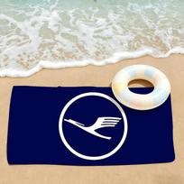 Madingas spaudinys L-Lufthansa Rankšluosčių Džiovinimo Vonios Rankšluostis Taikomas Lengvam Plaukimui Stovyklavimui Joga Paplūdimiui Išeiti STJ80x160CM