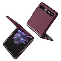 For Samsung Z Flip2 Flip7 Flip 7 6 5 3 4 Flip6 Flip5 Flip3 Flip4 Protection PC Case for Samsung Galaxy Z Flip2 5G Flip 2 1 Galaxy Z Flip3 5G vyno raudonos spalvos