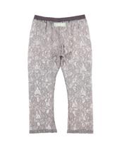 Onseuka Rose Sheer Lace Leggings (Mauve Gray) One Size white