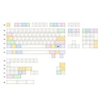 Key Lime Ice Cream Wear-Resistant PBT Dye-Sublimation Keycaps, Retro Style, Cross Stem, Original Height white