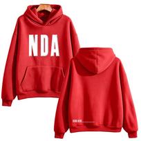 Trippie Redd NDA Puff Hoodie 2026  Album Graphic Sweatshirt Unisex Long Sleeve Top Hip Hop Rapper Fan Streetwear Casual Pullover M raudona