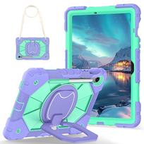Samsung Tab S10 FE/Lite Tablet Case with Wristband Stand, S11/A11+ Compatible, Full-Wrap Silicone Protection A9-A11 8.7-inch (X133/135) 2025 blue