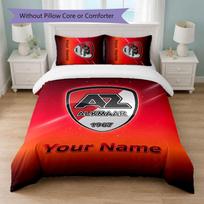 AZ Alkmaar Custom Name Text Bedding Set 1 Duvet Cover+2 Pillowcases Soccer Logo Personalized Gift For Special Occasion Bedroom Decor 140cmx200cm