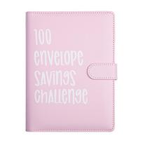 100 dienų vokelių taupymo iššūkis: Grynųjų pinigų planuoklis ir sekiklis 100-Day Money Saving Book white