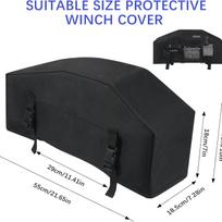 Universalus elektrinio gervės dangalas vilkikams 55 x 18.5 x 25.5 cm black