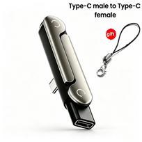 Xiaomi Type C Phone Charging Bracket Adapter 240W Fast Charging OTG Type-C Male to USB-C Female Converter With foldable Holder