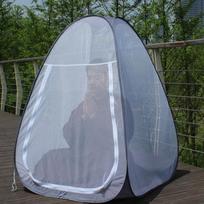 Buddhist Meditation Tent Single Mosquito Net Temples Sit-in Free-standing Shelter Cabana Quick Folding Camping Tent gray