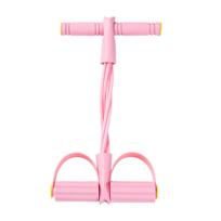 Cross-Leg Elastic Fitness Puller - Four & Six-Tube Resistance Band for Body Sculpting white