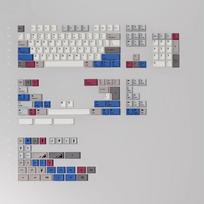 Mr KUKU Reward Theme Keycap Set PBT Custom Personalized Keyboard Cap Cherry Profile KeyCap for Mechanical Keyboard Accessories gray