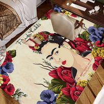 Art F-Fridas Painter K-Kahlos Floor Mat Rectangle Anti-slip Home Soft Badmat Front Door Indoor Outdoor Mat Welcome Doormat 40cm x 60cm