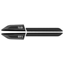 W202Pcs ABS Car Side Body Fender Emblem Sticker Accessories For Volkswagen GTI Golf Polo Passat Mk6 MK7 R RLine Magotan Tiguan Bora