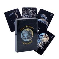 Clair De Lune Lenormand Deck With Copper Paper Material For Sensory And Parentchild Interaction gray