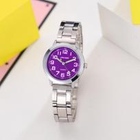 For Watches Quartz Digital Kids Steel Belt Design For Boys And Girls In Primary And Secondary School violetinė