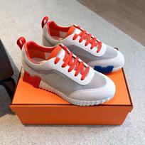 Fashion casual sports shoes new leather lace-up men's and women's versatile flat running shoes couple 45