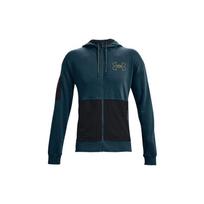 Under Armour Rival Terry Scribble Sports Logo Casual Hoodie Men jackets Dark-Blue 1366406-413 XL black