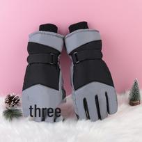 Kazimeng Winter Unisex Cold-Proof Waterproof Non-Slip Cycling/Skiing Touchscreen Gloves One Size black