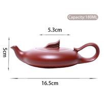 180ml Chinese Yixing Purple Clay Teapot Tradition Handmade Zisha Tea Pot Beauty Kettle Raw Ore Dahongpao Teaware Tea Ceremony brown