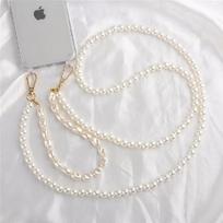 Pasidaryk pats prabangi perlų grandinėlės rankinė per petį atsparus smūgiams akrilinis dirželis telefono dėklas iPhone 17 16 13 12 PRO 15 Pro Max X XS 7 8 Plus Acrylic&Product picture&iPhone 15 Pro