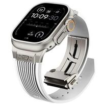 Sport Rubber Band for Apple Watch Ultra 3 2 49mm Series 11 10 46mm Soft Strap for Iwatch 9 8 7 6 5 4 SE 3 44mm 45mm Bracelet 44mm 45mm 46mm gray