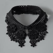 Perfect Match White Lace Fake Collar Women Elegant Candy Color Detachable Collars For Women Beading False Lapel False Collars Woman Tie gray