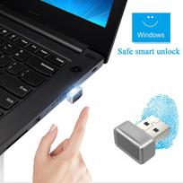 USB Fingerprint Key Reader FIDO U2F Biometric Fingerprint Scanner Windows Hello 360° Touch Speedy Matching Security Key for PC China Mainland black