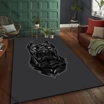 New APBT American Bully Pitbull Dogs Printed Carpet Non-slip Machine Washable Rug for Living Room Bedroom Office 40x60cm (16x24in) gray