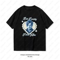 Aš Myliu Savo Vaikiną Leon Kennedy Marškinėliai Moterims Unisex Laisvalaikio Medvilniniai Grafiniai Marškinėliai Streetwear Camisetas Viršūnės Marškinėliai Merginos Dovana 4XL gray