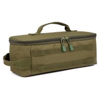 Large Capacity Tactical Camping Storage Bag Oxford Cloth Picnic Organizer Box Double Zippers for Camping Hiking Travel armijos žalia spalva