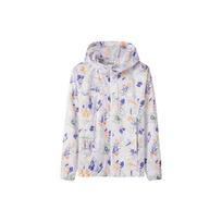 Columbia Floral Print Hooded Outdoor Windbreaker Jacket Women jackets Multicolor WR4631-103 XXL white