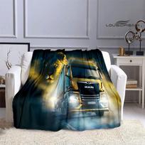 M-Man truck Retro printed blanket Picnic blanket Warm blankets Outdoor Blanket Home bed linings blankets for beds Birthday Gift 100x150cm