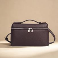 Exquisite Lunch Box with Single Shoulder Strap and Handbag Style Featuring Fashionable and Elegant Design for Carrying. kava