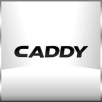 Automobilio 3D metalinis lipdukas CADDY raidės logotipas galinis buferis bagažinės lipdukai emblema ženklelis lipdukas Volkswagen VW Golf Passat Jetta fkrb5 juoda