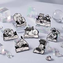 BT21 Hologram Puzzle Magnet Blind Box Random 1ea gray