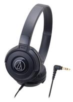 Audio-Technica ATH-S100 BK STREET MONITORING Portable On-Ear Headphones, DJ-Style Swivel, Black juoda