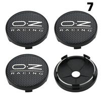 1 rinkinys/4 vnt. 58MM/60MM/63MM/65MM Dangtelis ratlankiams OZ logotipas Ratlankio centrinis dangtelis Sportinio automobilio ratlankio apdanga Stebulės dangteliai (as the picture,No.2   OD 60   ID 55)