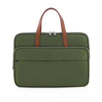 Laptop Bag For Macbook Air Pro 16 Case 13.3 14 15.6 Inch HP Huawei Lenovo Dell Notebook Pouch Sleeve Shoulder Briefcases For 15-16 Inch žalia