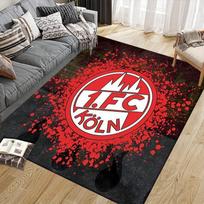 1. FC Köln Flannel Pattern Square Carpet,Area Rug,Carpet Rug for Living Room Bedroom Sofa Playroom Decor,Non-slip Floor Mat 60x90cm( 23x35in )
